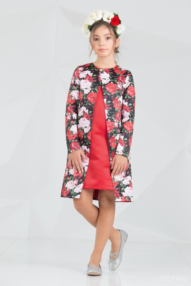 Комплект нарядный для девочки Флавия (платье + пальто)