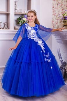 Платье для девочки Скарлетт (синее)