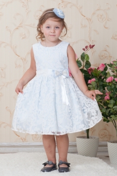Платье для девочки Иветта (голубое)