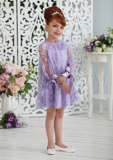 Платье для девочки Мелания (фиолетовое)