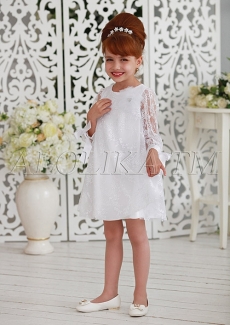 Платье для девочки Мелания (белое)