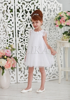 Платье для девочки Мирра (белое)