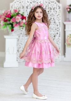 Платье для девочки Саманта (розовое)