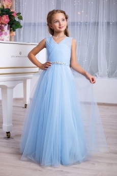 Платье для девочки Ирина (голубое)