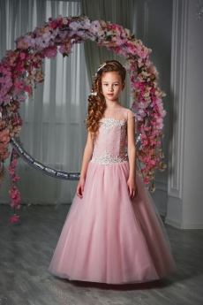 Платье для девочки Дарина (пепельно-розовое)