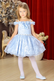 Платье для девочки Лиза (голубое)