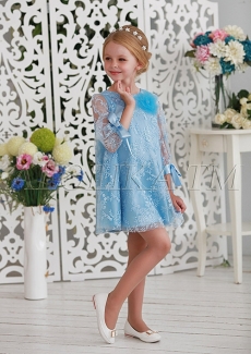 Платье для девочки Мелания (голубое)