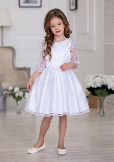 Платье для девочки Шарлота (белое)